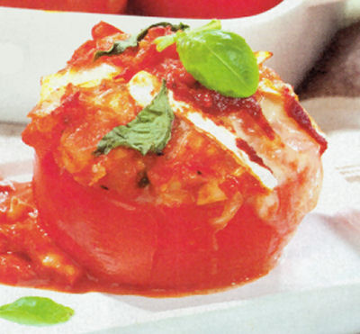 Pomidory zapiekane z serem camembert